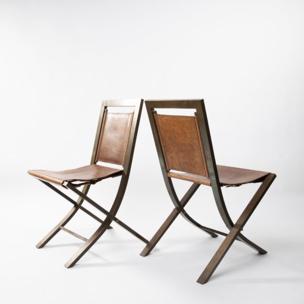A Pair Of Sedia 73 Unforget Xxth Century Decorative Arts