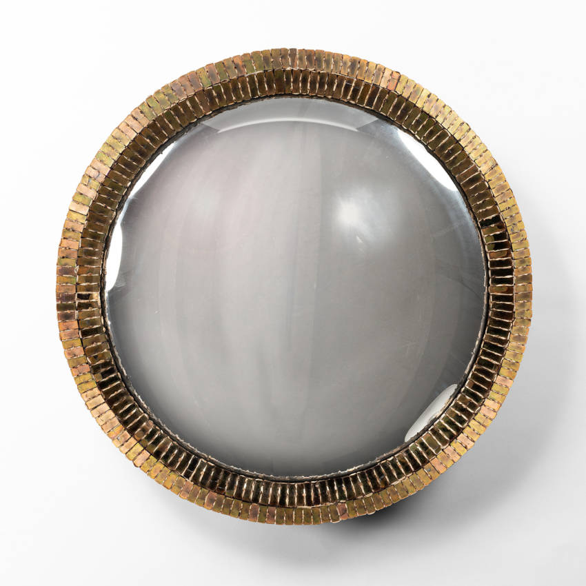 Miroir Line Vautrin Le Plus Cher Couronne par Line Vautrin, Miroir Talosel avec un cadre couleur bronze