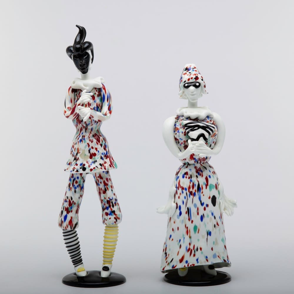 Pair of figurines Arlecchino and Arlecchina by Fulvio Bianconi-img03