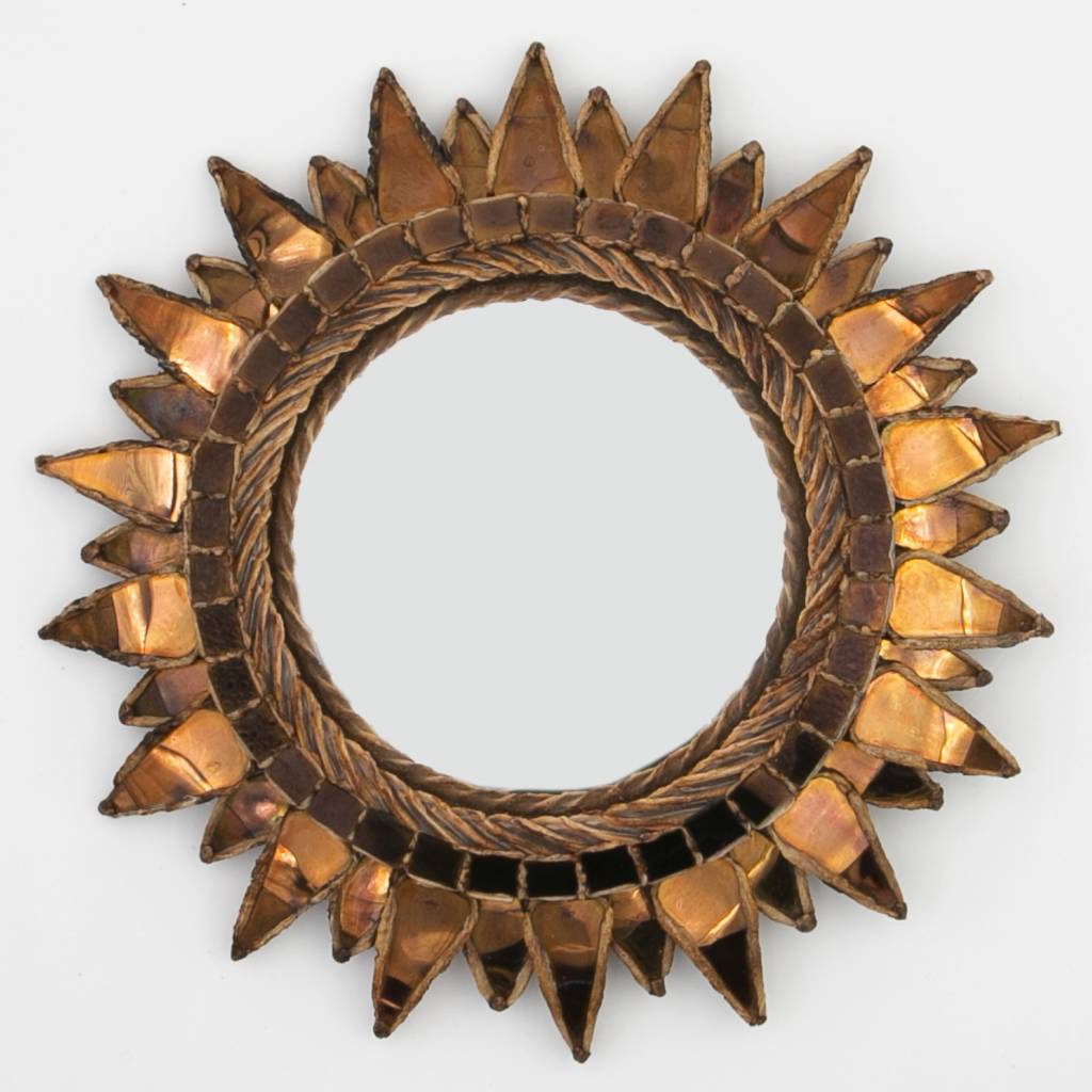 Miroir Sorcière "Soleil à pointes" par Line Vautrin - img1