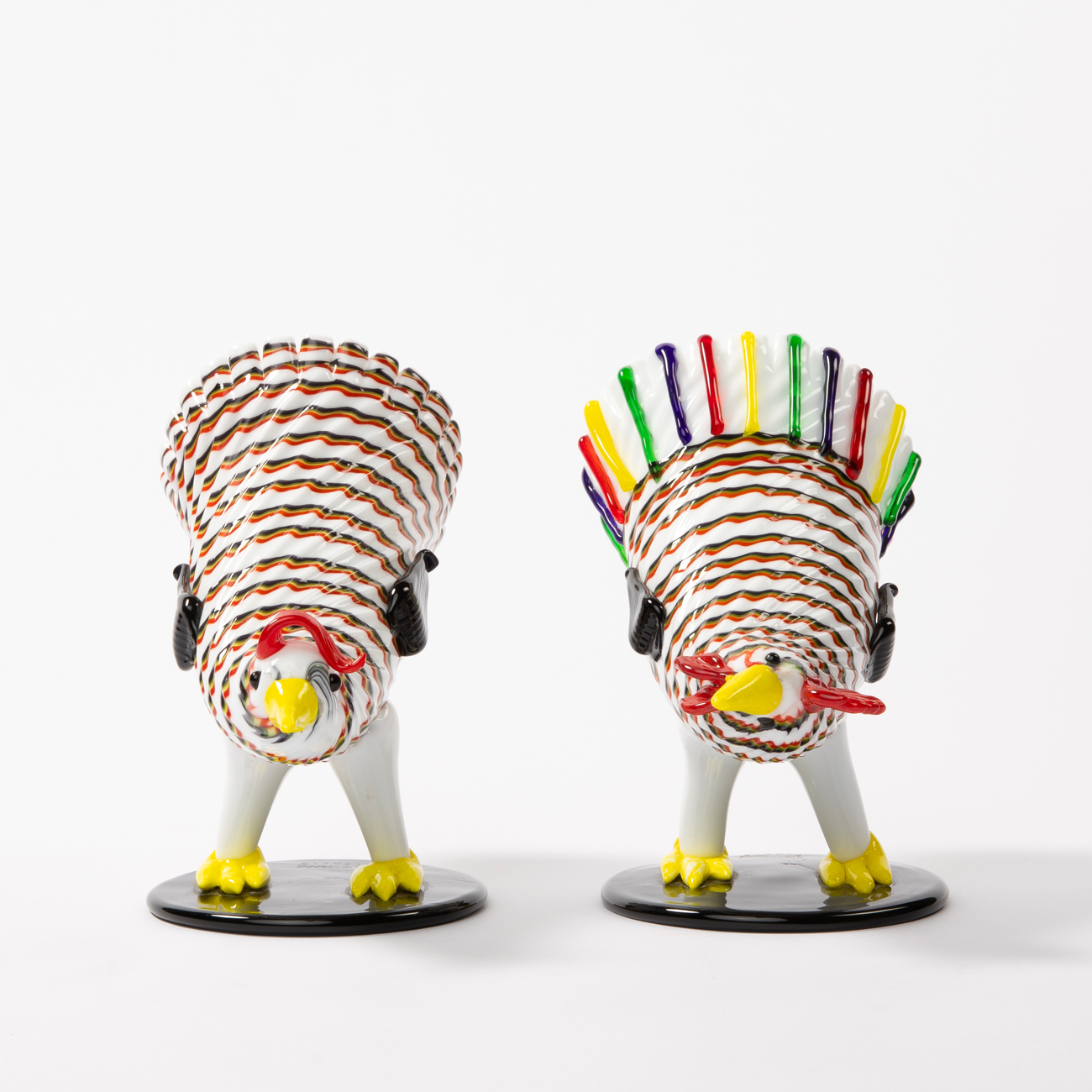 Paire assortie d'un coq et d'une poule par Fulvio Bianconi - img02