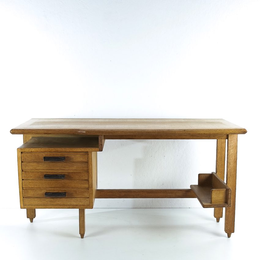 3-drawers oak desk Guillerme et Chambron Votre maison - img1