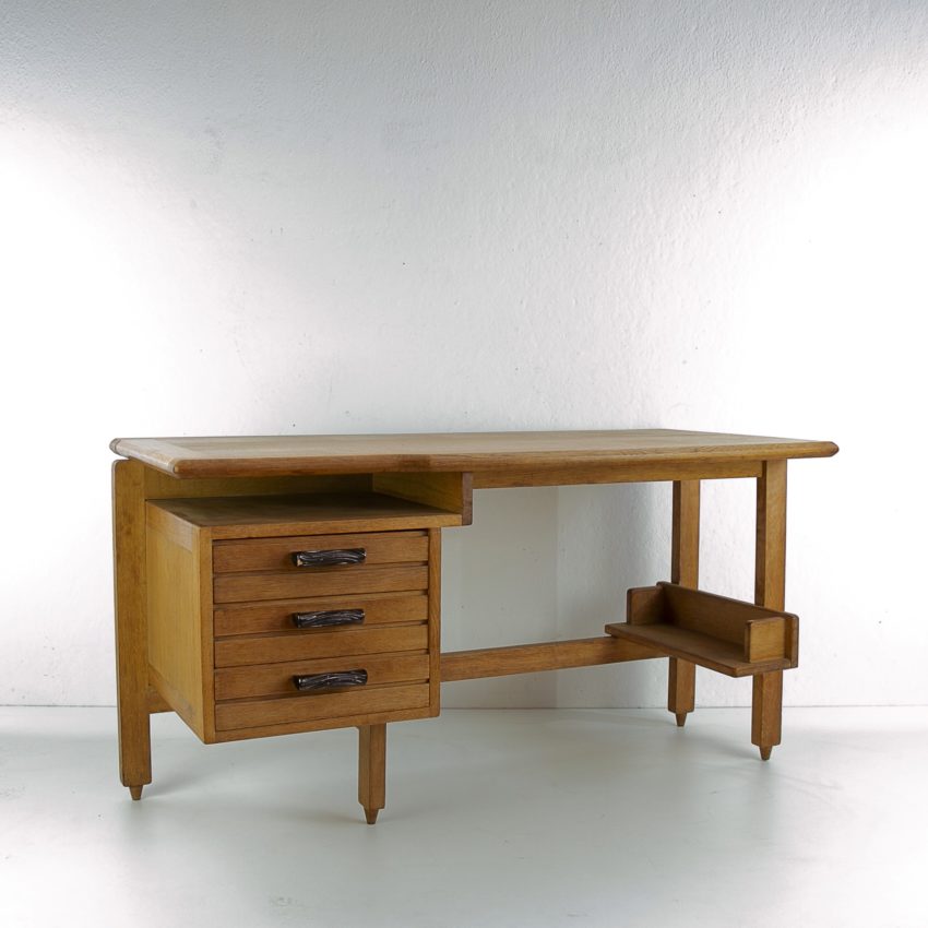 3-drawers oak desk Guillerme et Chambron Votre maison - img7