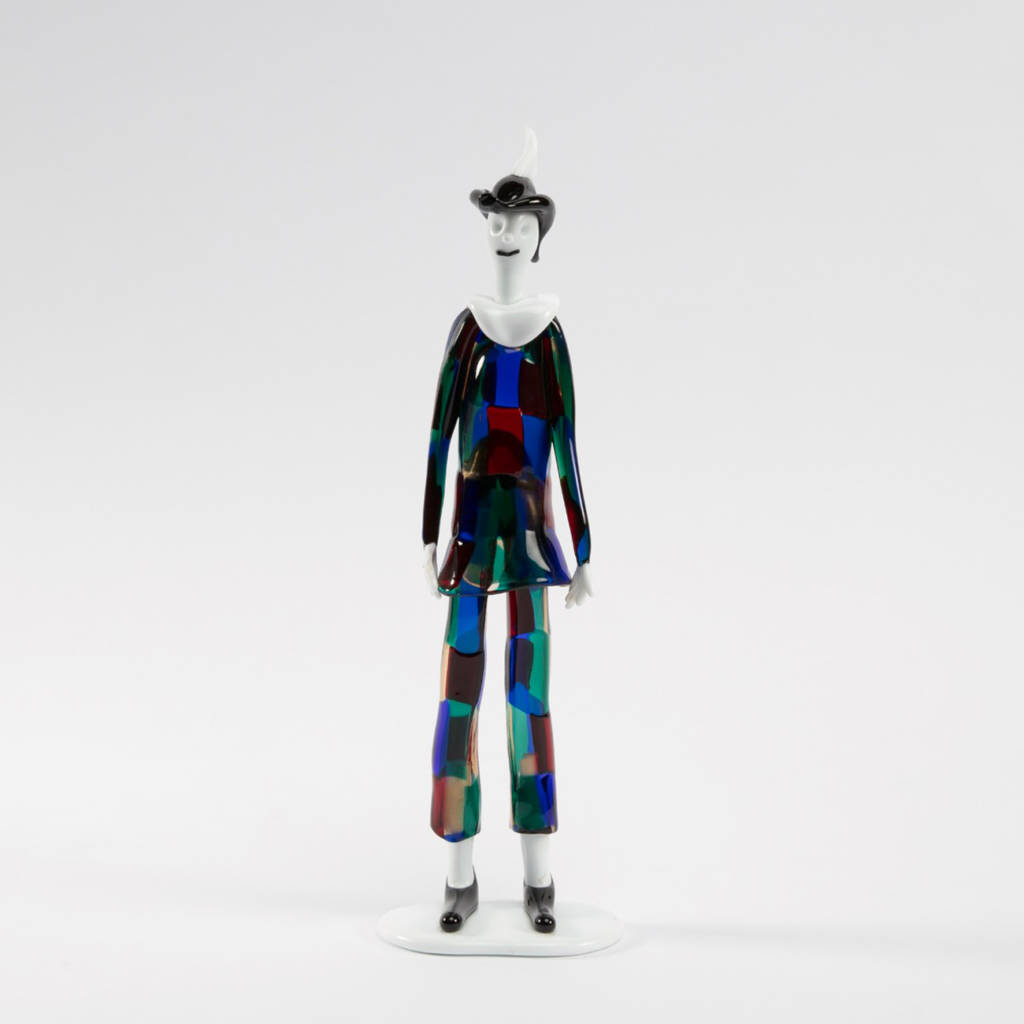 Harlequin with pezzato costume by Fulvio Bianconi - img1