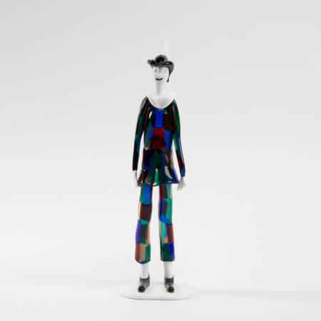 Harlequin with pezzato costume by Fulvio Bianconi - img1