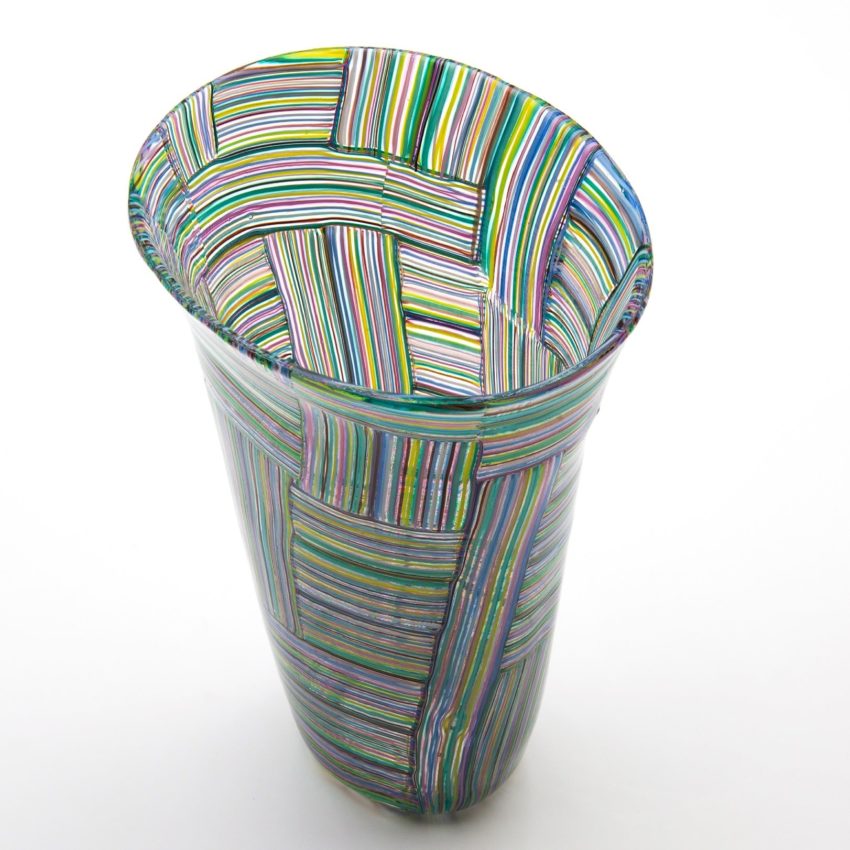 Mosaico Tessuto vase by Paolo Venini - img02