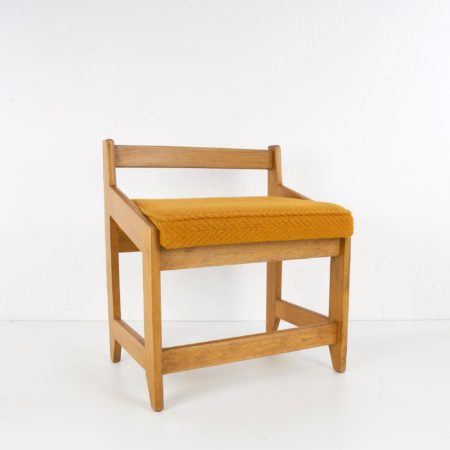 French Guillerme et Chambron oak stool - img01