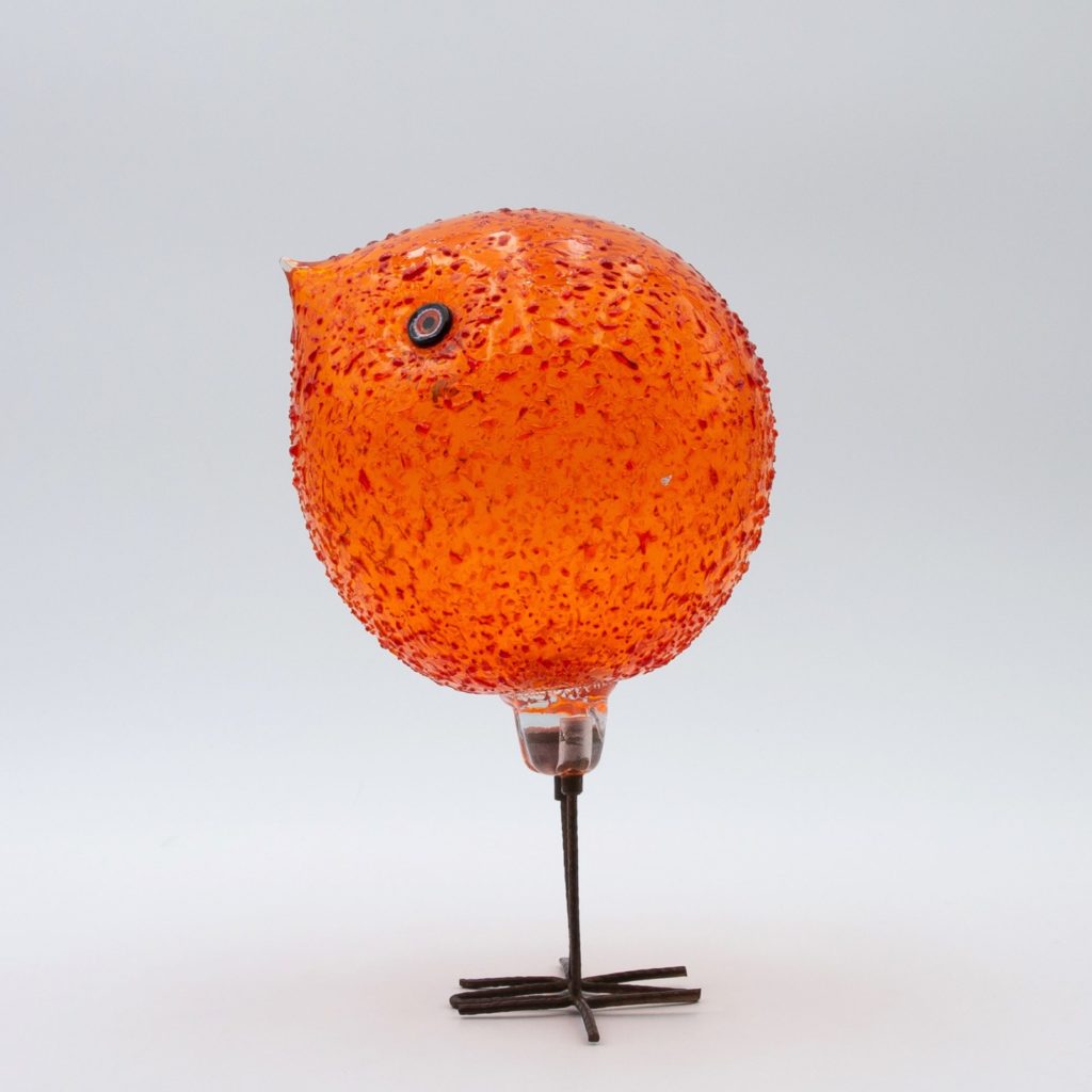 Oiseau de verre Orange par Alessandro Pianon - img04