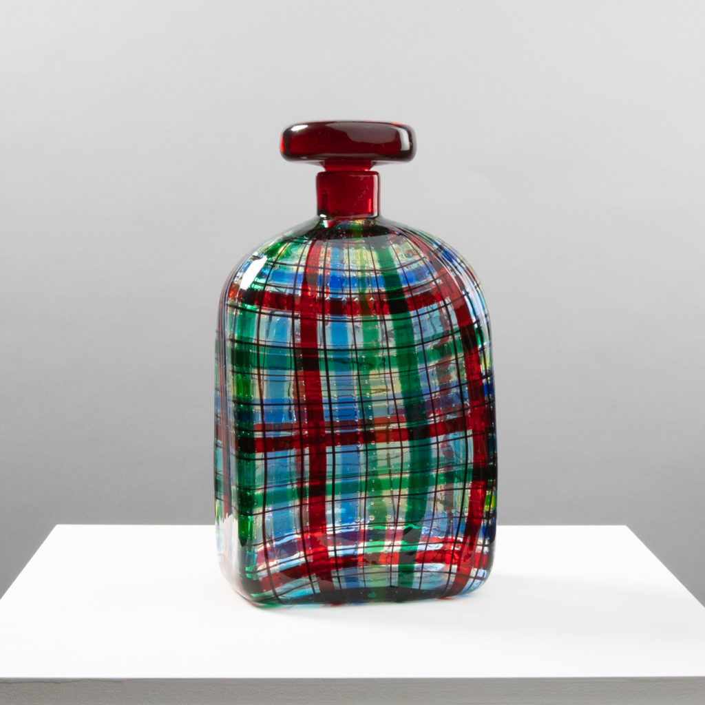 Bouteille Tartan ou Scozzese avec son bouchon par Ercole Barovier pour Christian Dior - img08