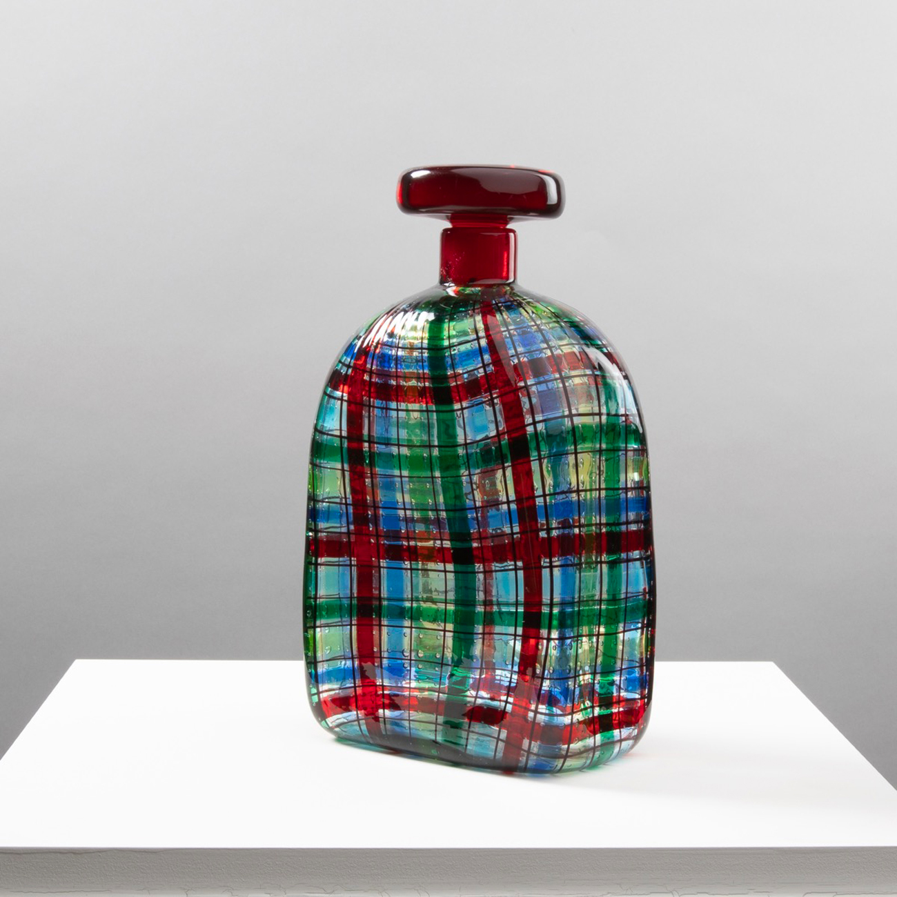 Bouteille Tartan ou Scozzese avec son bouchon par Ercole Barovier pour Christian Dior - img06