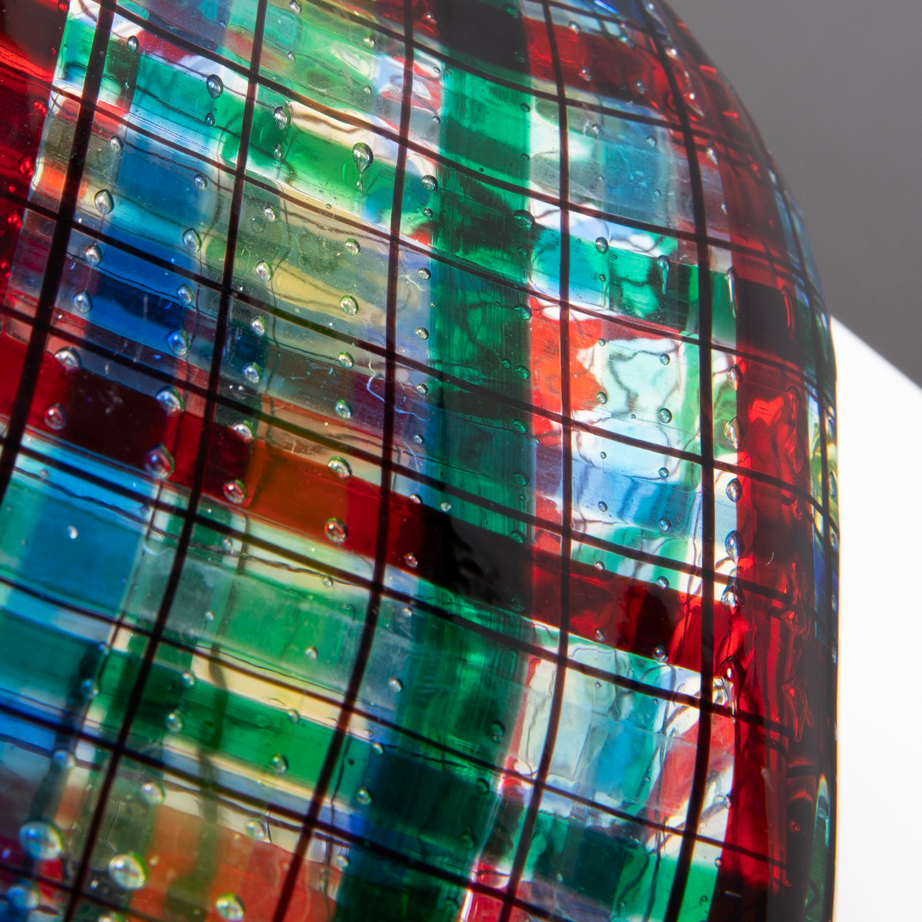 Bouteille Tartan ou Scozzese avec son bouchon par Ercole Barovier pour Christian Dior - img02