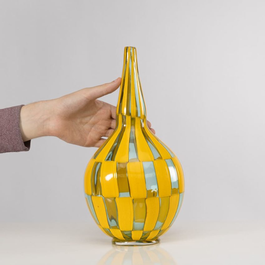 Riquadri vase Azur Yellow by Barovier e Toso - img08
