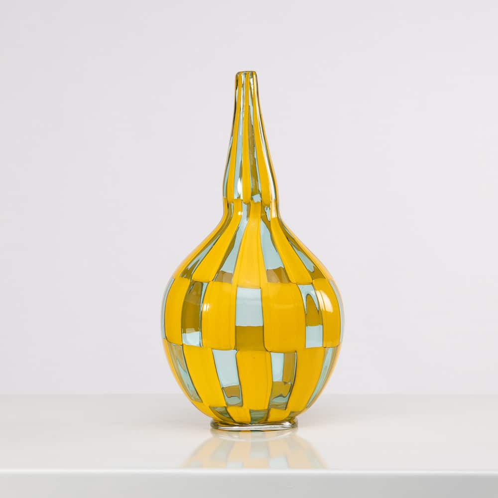 Riquadri vase Azur Yellow by Barovier e Toso - img01
