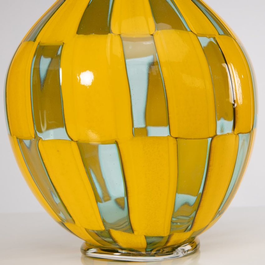 Riquadri vase Azur Yellow by Barovier e Toso - img04