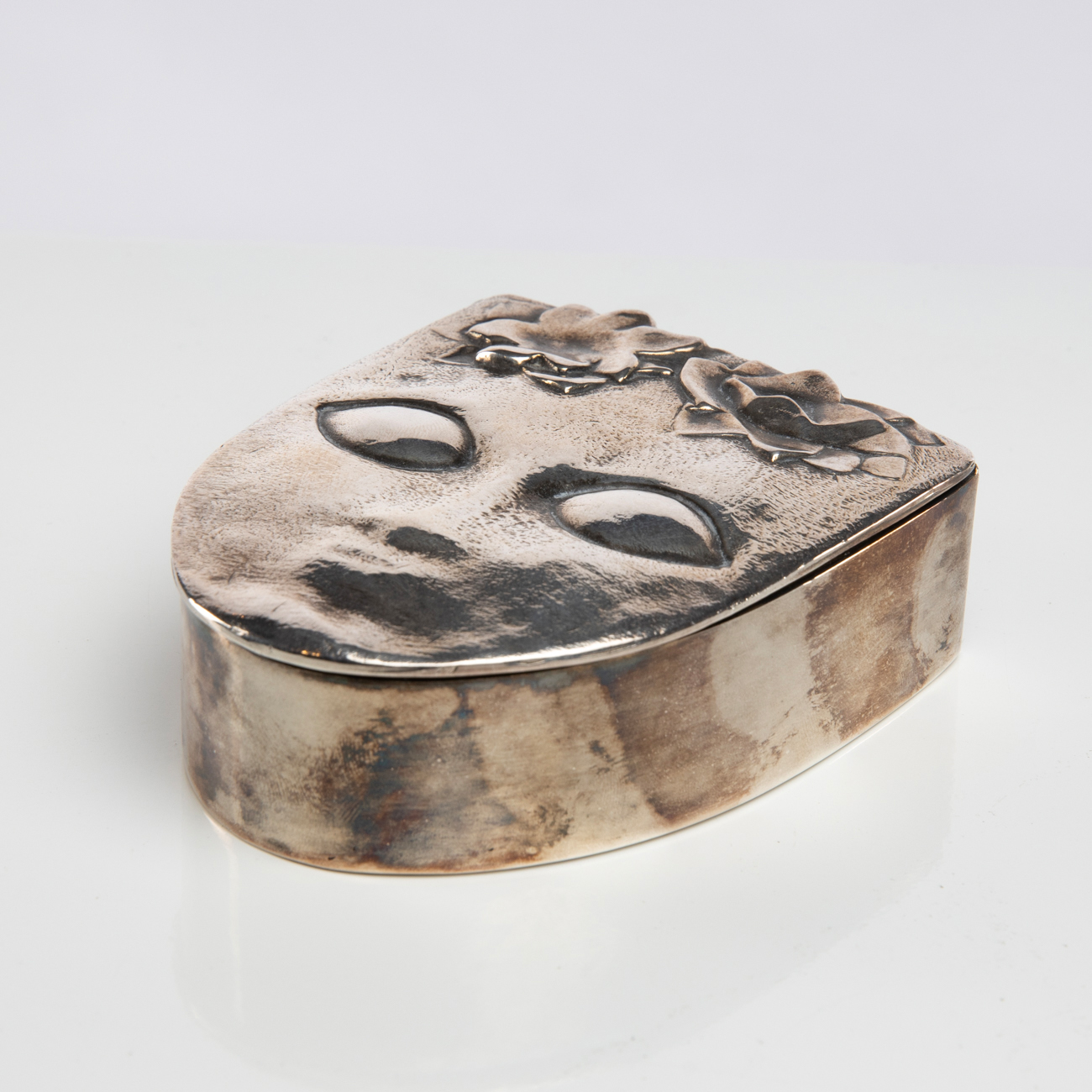 “Ophélie” silvered bronze box, Line Vautrin (France)