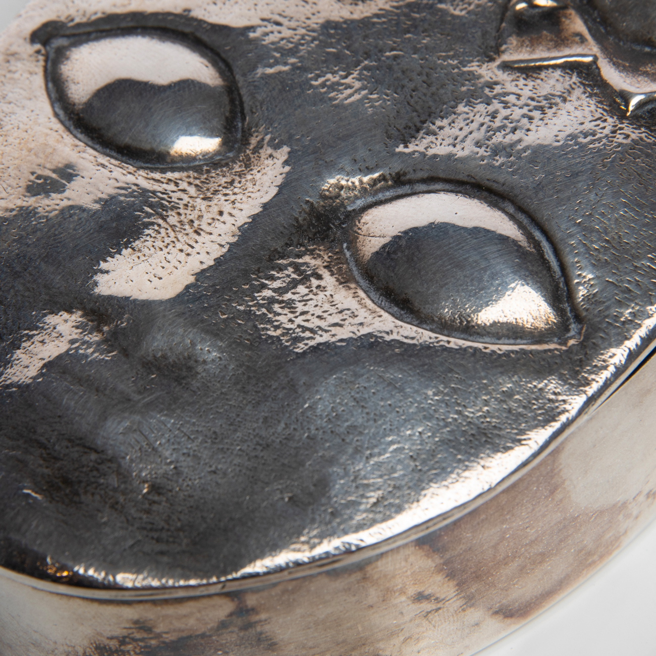 “Ophélie” silvered bronze box, Line Vautrin (France)