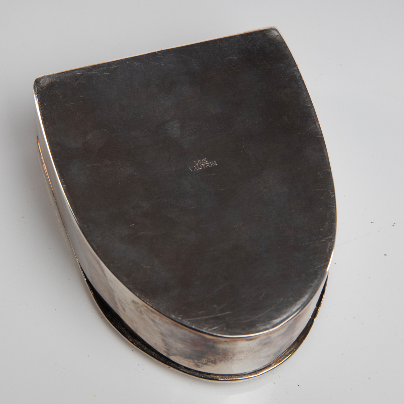 “Ophélie” silvered bronze box, Line Vautrin (France)
