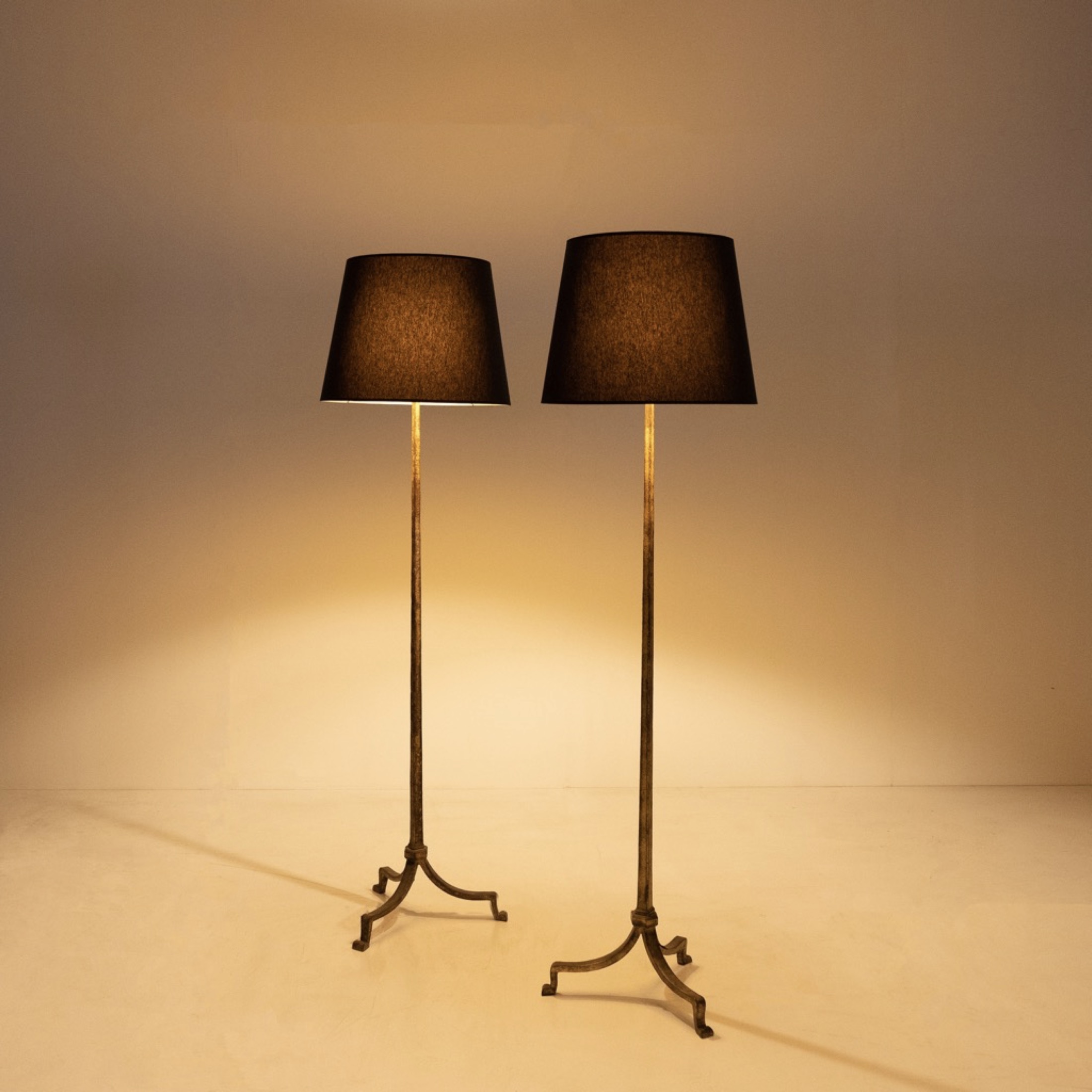 Pair of floor Lamps by Maison Ramsay