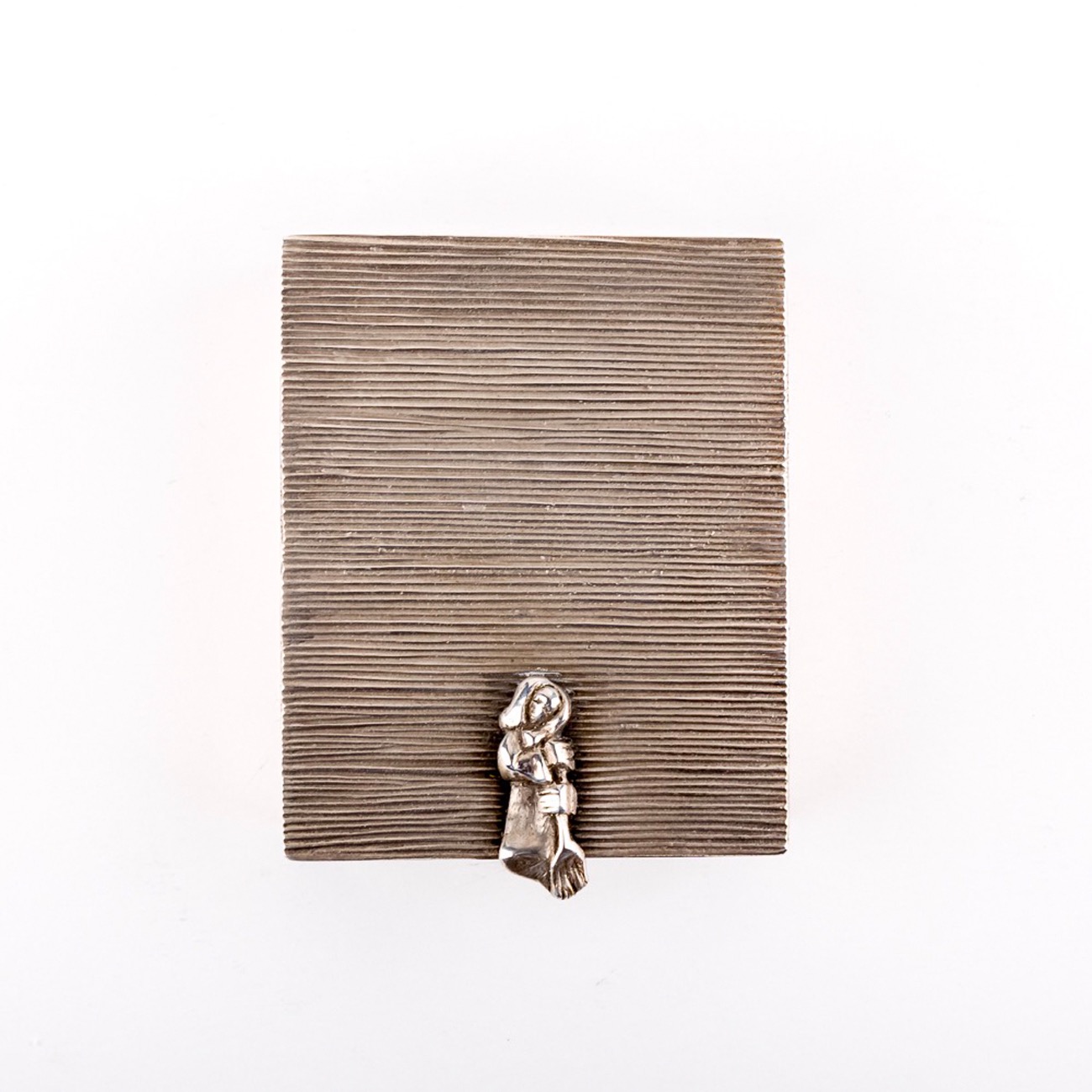 Line Vautrin 'La Balayeuse Du Sacré Coeur' Silvered Bronze Box - 03