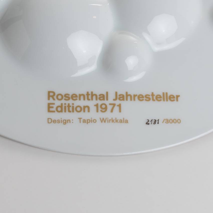 Porcelain wall decoration by Tapio Wirkkala - annual limited edition 1971 for Rosenthal Germany - 07