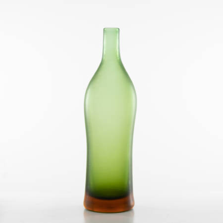 Inciso bottled vase model 4815 erba color Paolo Venini - 01