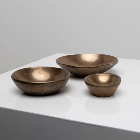 1701_2 Set of 3 bronze bowls Ado Chale-1