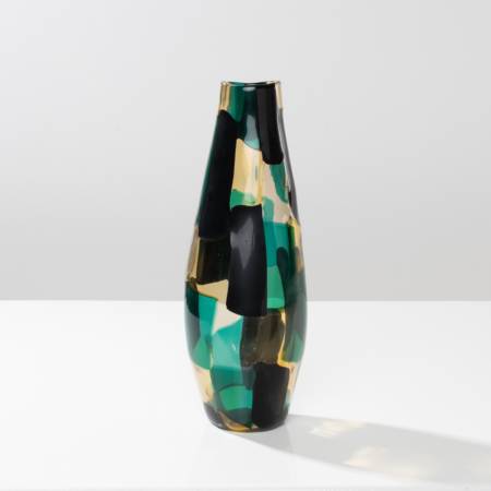 Vase de la série "pezzato" par Fulvio Bianconi - Venini Murano