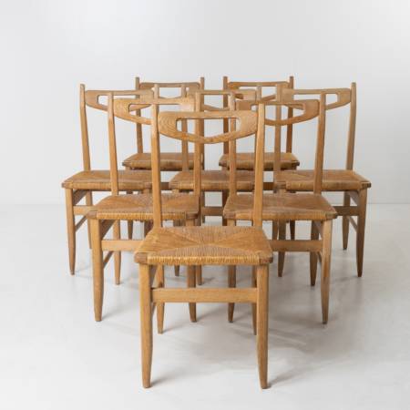 ZF19 Dinning room chairs set of 8 Guillerme et Chambron Votre Maison - 1
