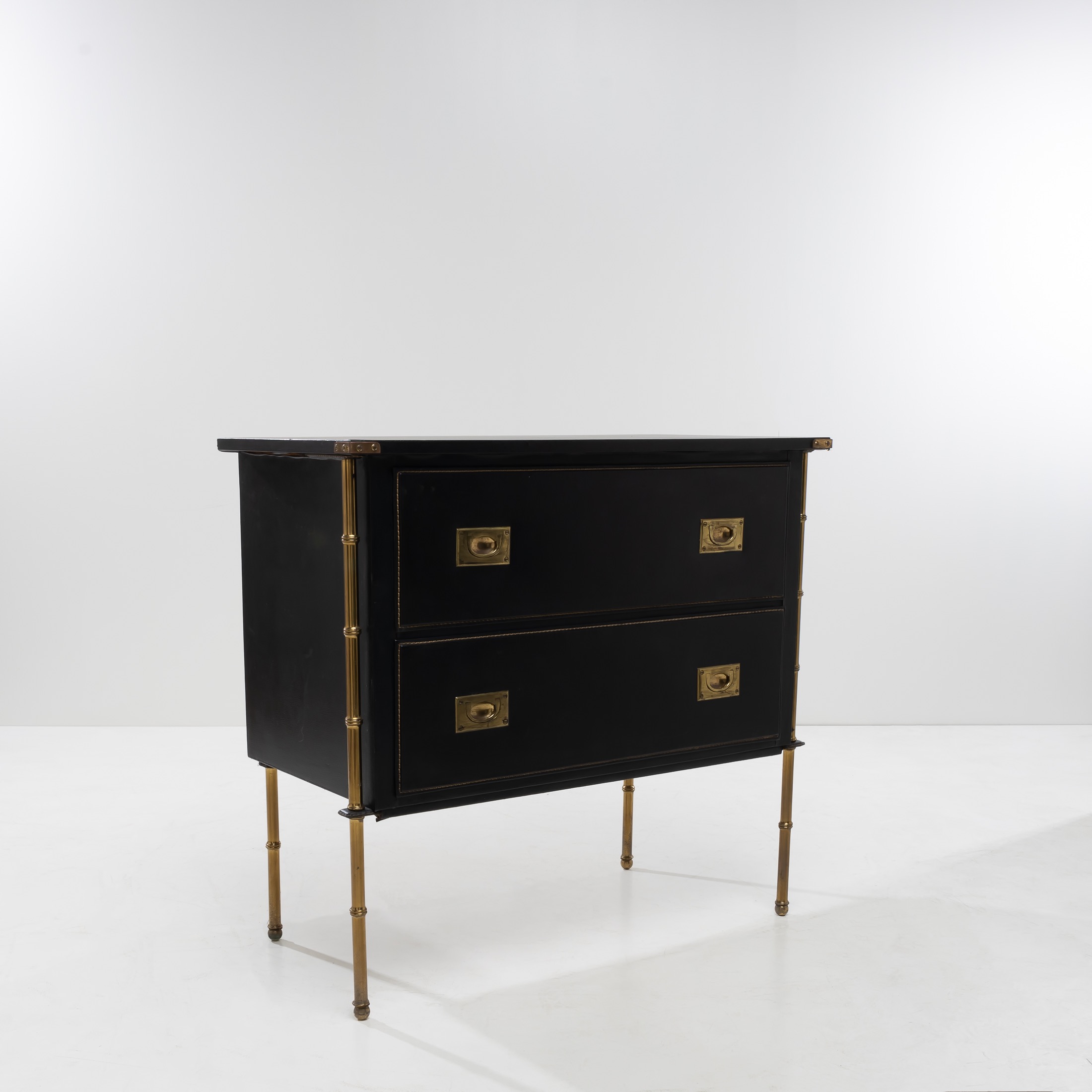 Chest of drawers with two drawers Jacques Adnet - 08