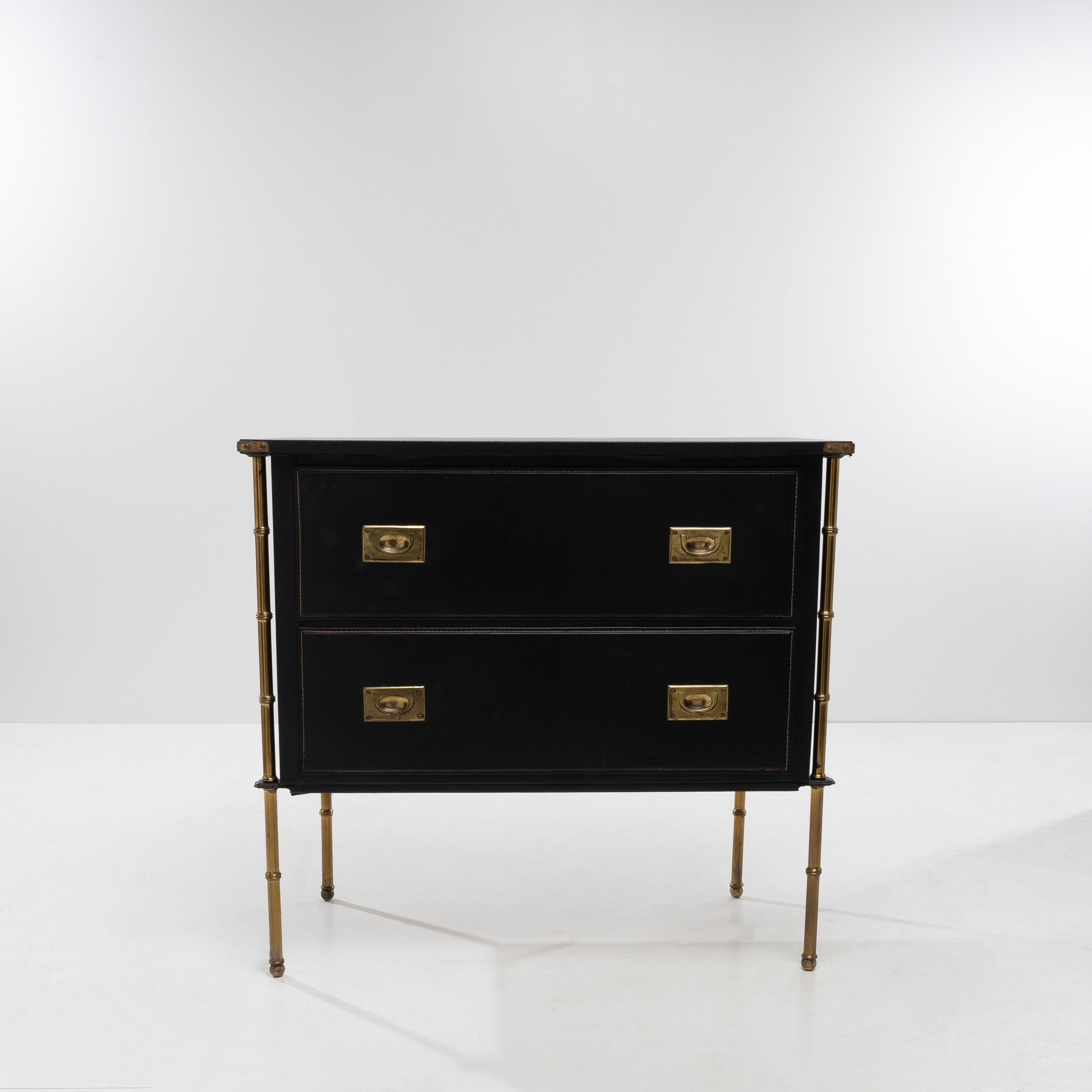 Chest of drawers with two drawers Jacques Adnet - 07
