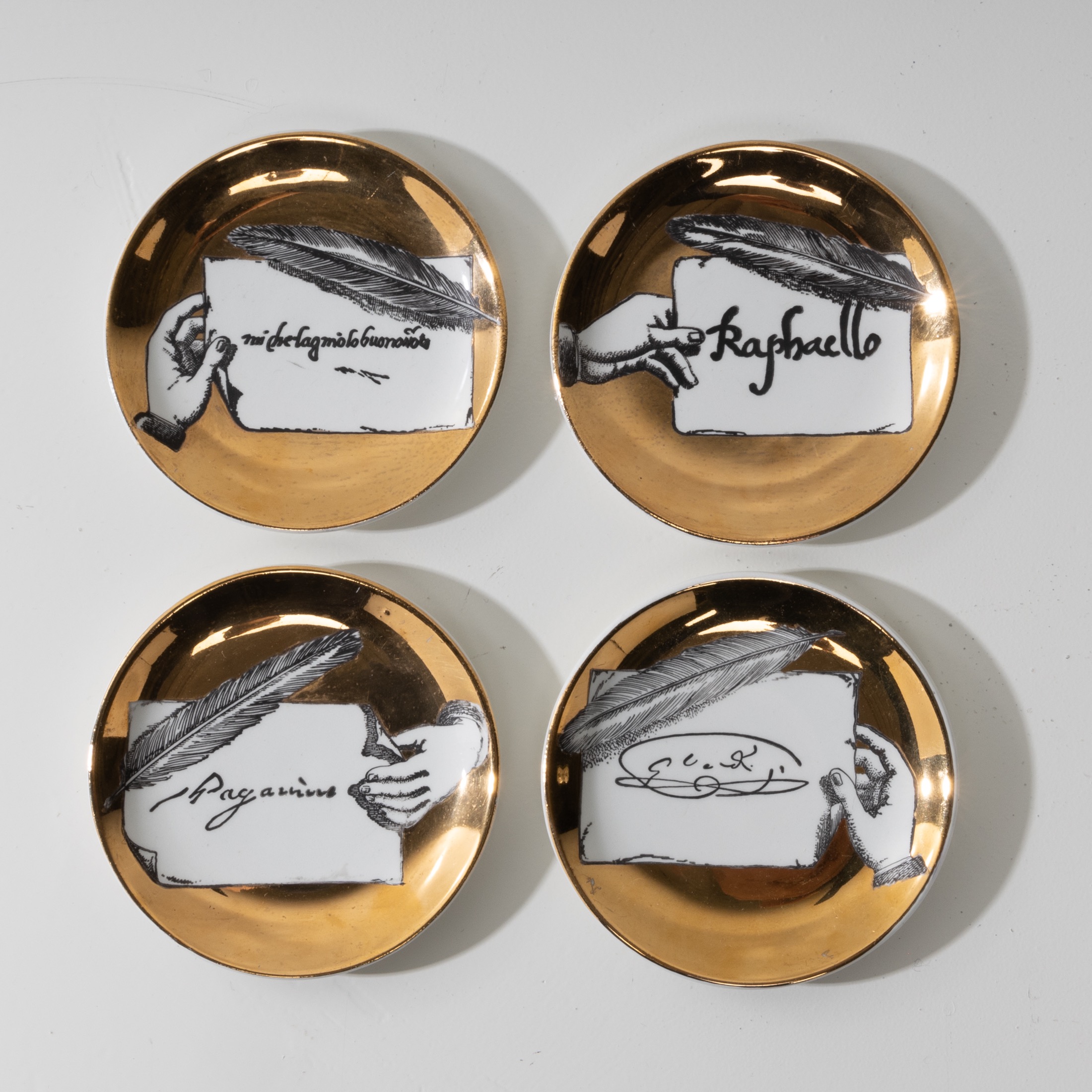 Set of 8 cups or coasters autografi - 02