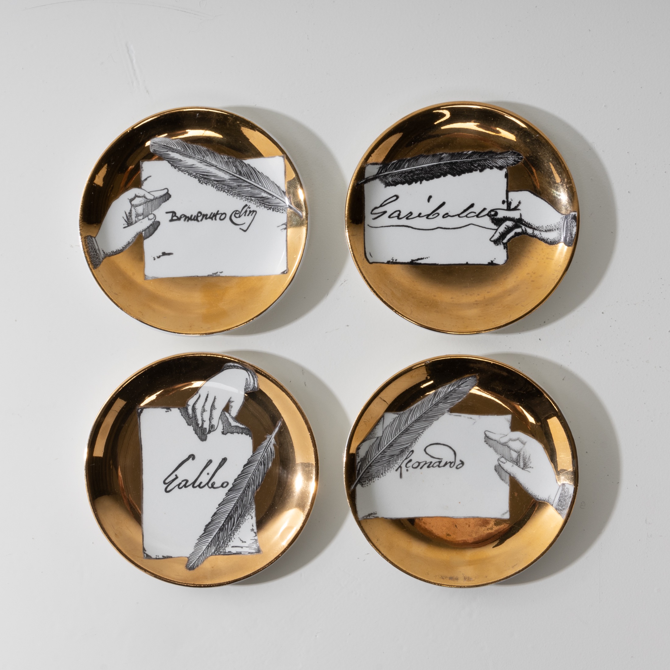 Set of 8 cups or coasters autografi - 03
