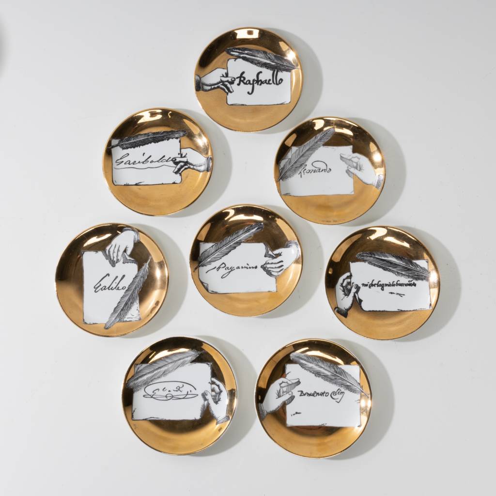 Set of 8 cups or coasters autografi - 05