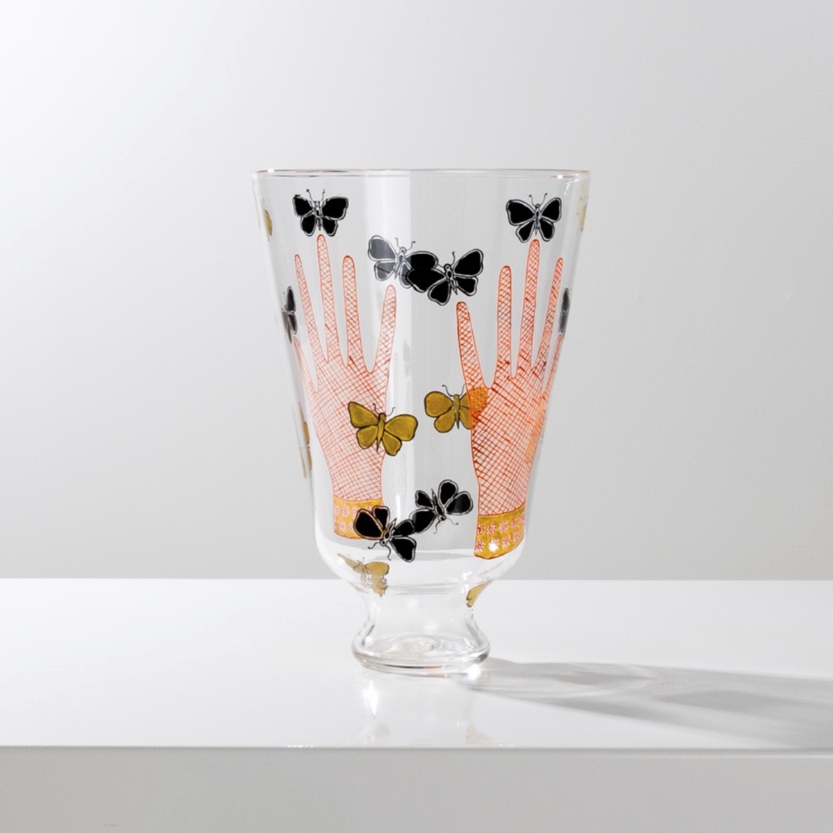 COUF04_04 Farfalle vase cold-painted enamel SALIR series Piero Fornasetti -2