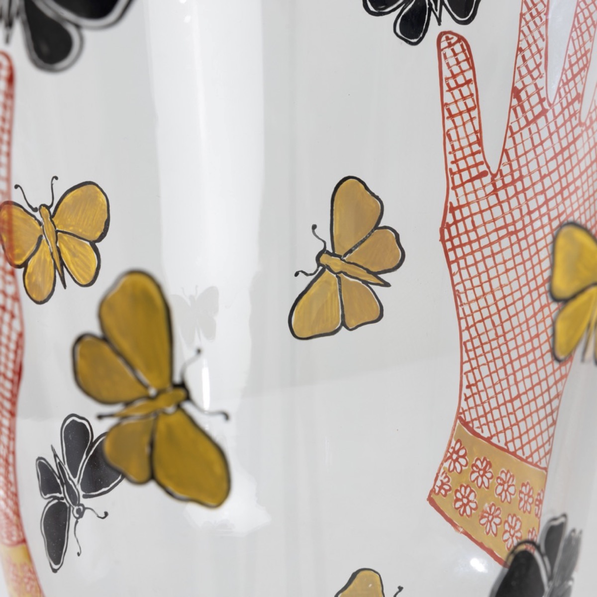 COUF04_04 Farfalle vase cold-painted enamel SALIR series Piero Fornasetti -5