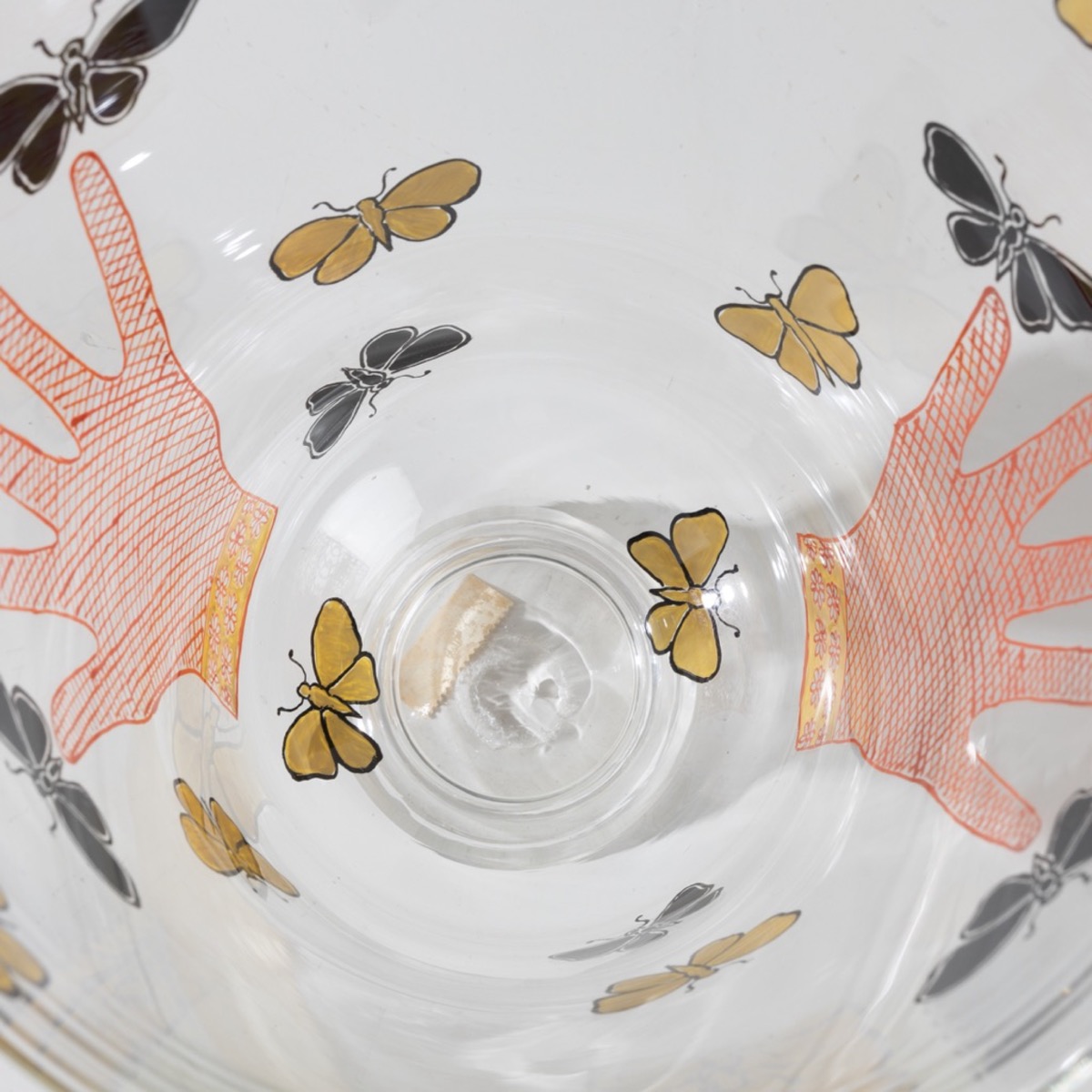 COUF04_04 Farfalle vase cold-painted enamel SALIR series Piero Fornasetti -6