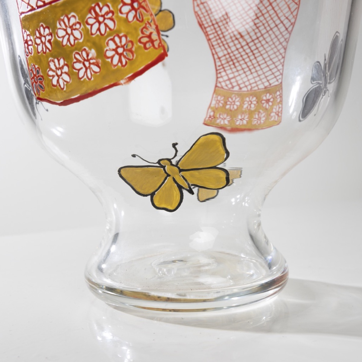COUF04_04 Farfalle vase cold-painted enamel SALIR series Piero Fornasetti -9