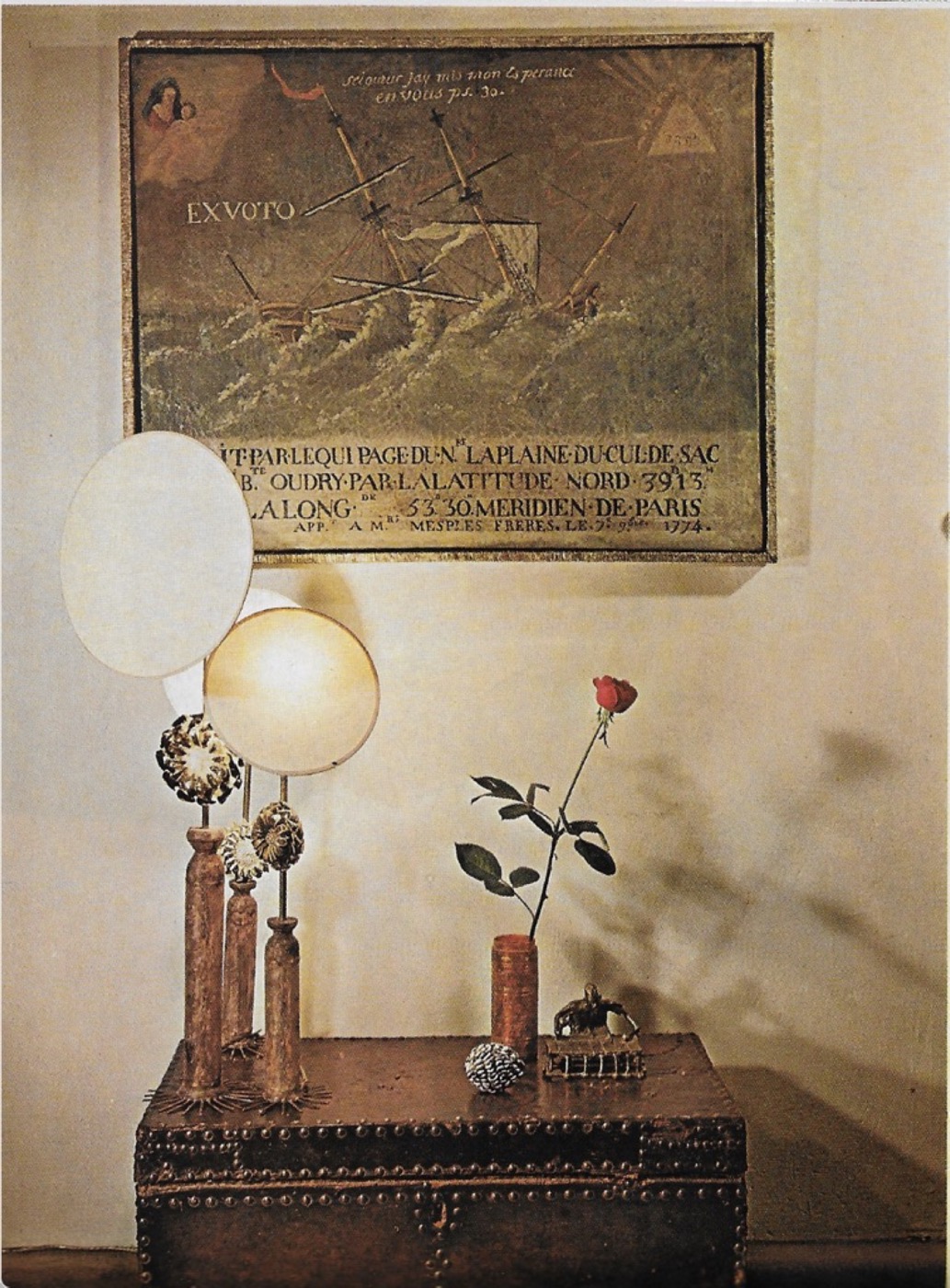 UF03_14 Lampe Fleur Talosel table lamp Line Vautrin -13