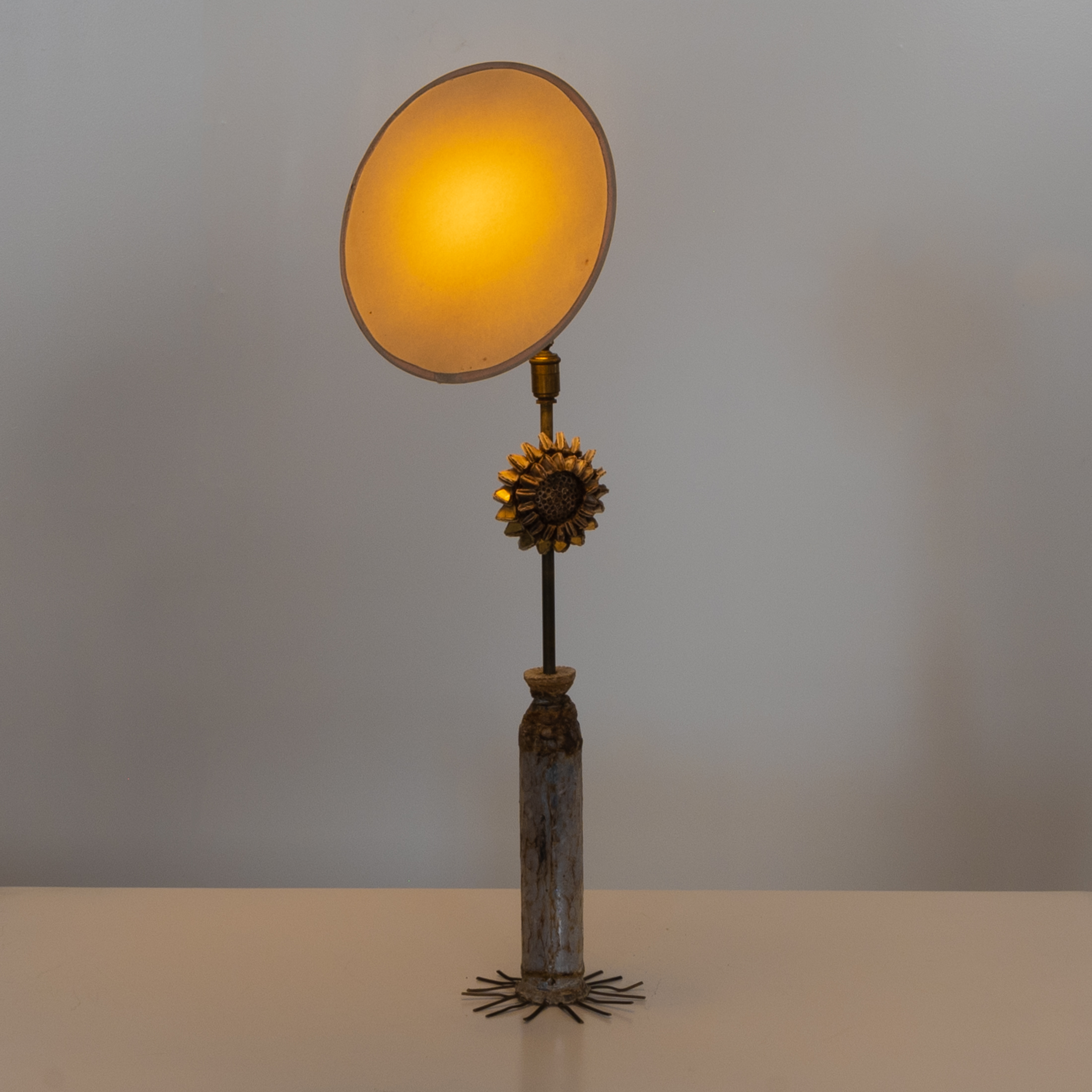 UF03_14 Lampe Fleur Talosel table lamp Line Vautrin -2