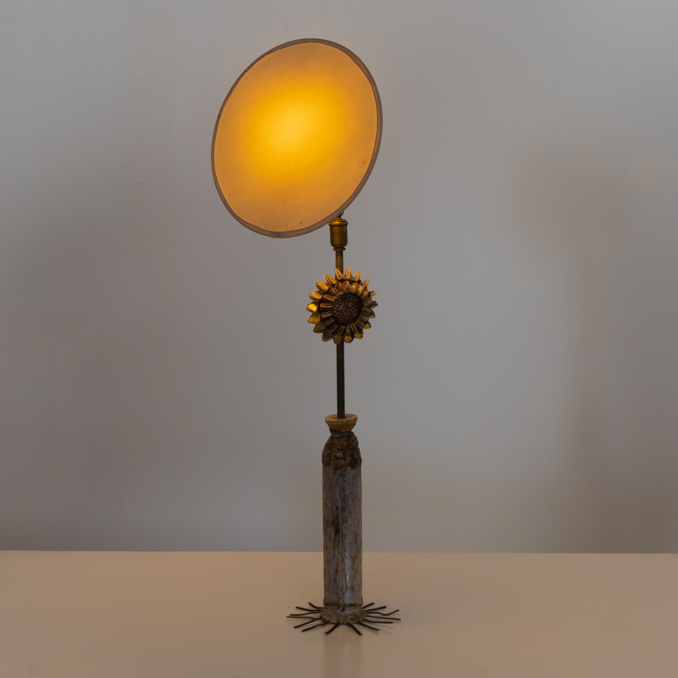 UF03_14 Lampe Fleur Talosel table lamp Line Vautrin -2