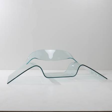 F04_26 Ghost curved glass chair Cini Boeri Fiam Italy -1