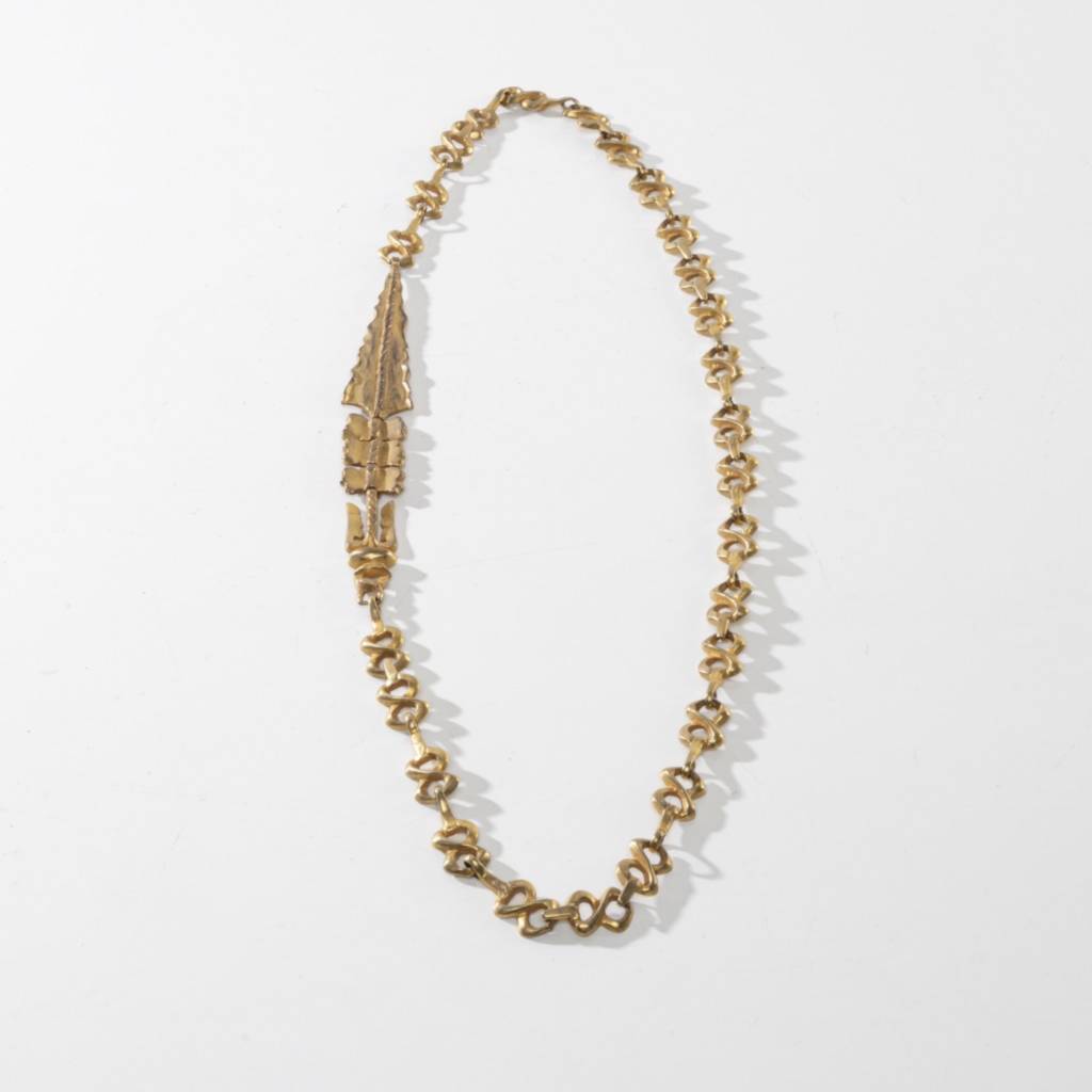ZF46 Aiguillette, gilt bronze necklace Line Vautrin-1