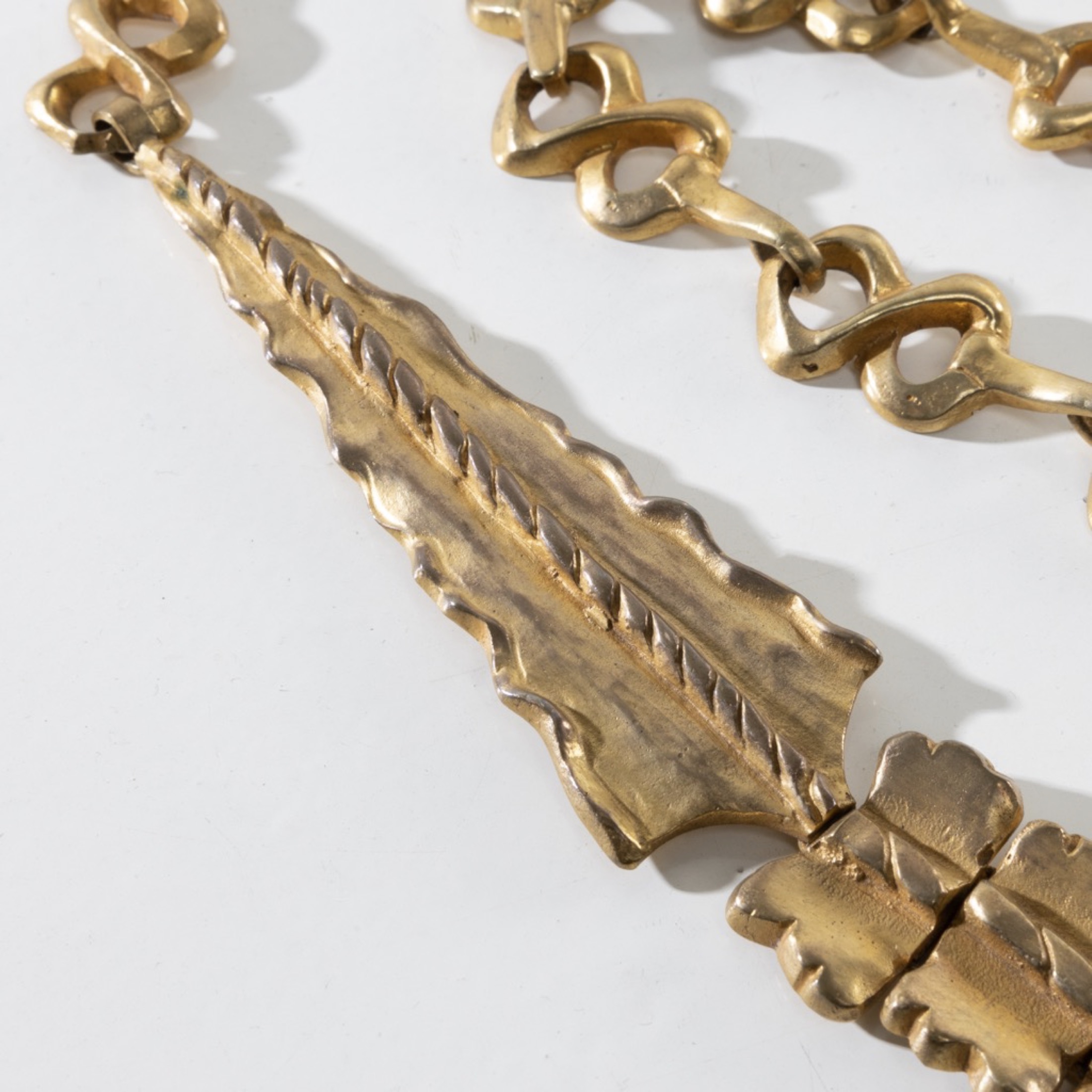 ZF46 Aiguillette, gilt bronze necklace Line Vautrin-2