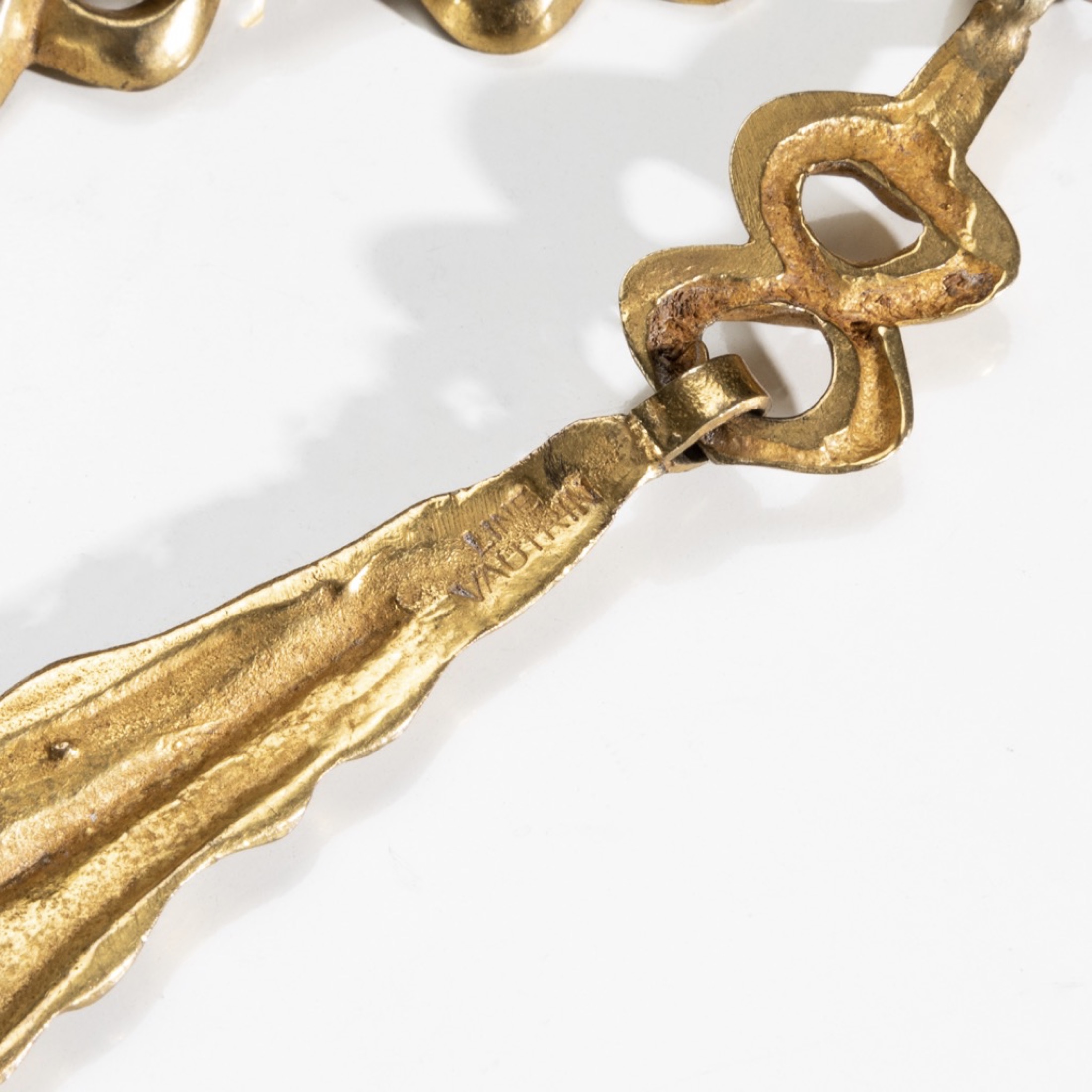 ZF46 Aiguillette, gilt bronze necklace Line Vautrin-6