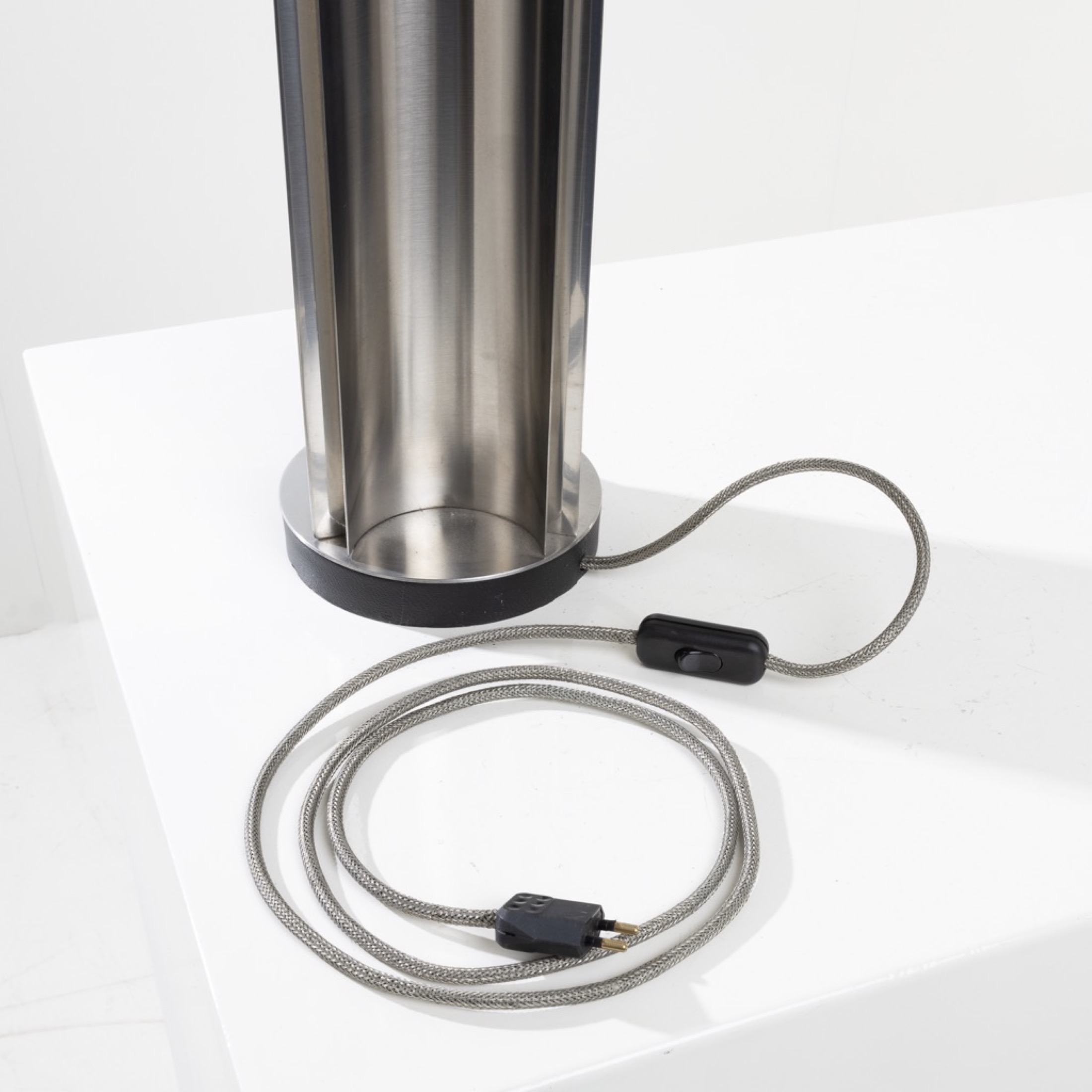 Orgues by Maison Charles - Pair of stainless steel table lamps