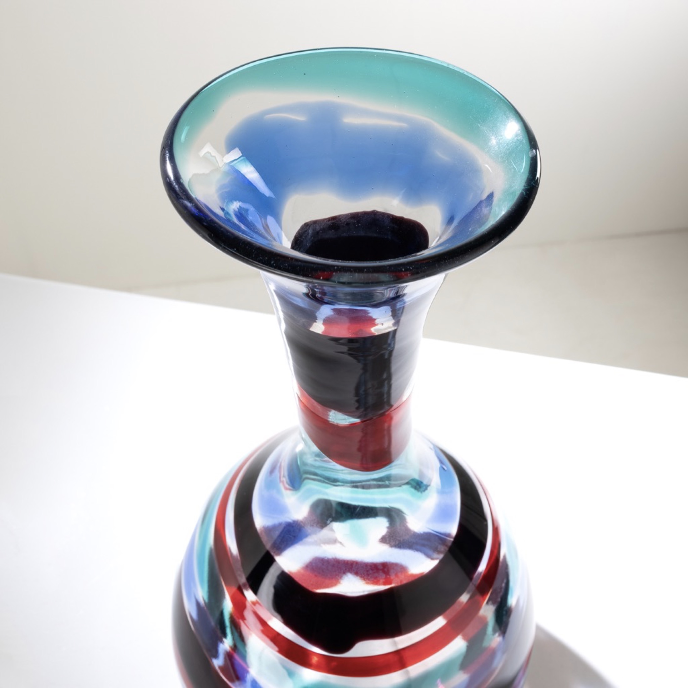 Vase A fasce di colore model 1522 Bianconi Venini - Img_005