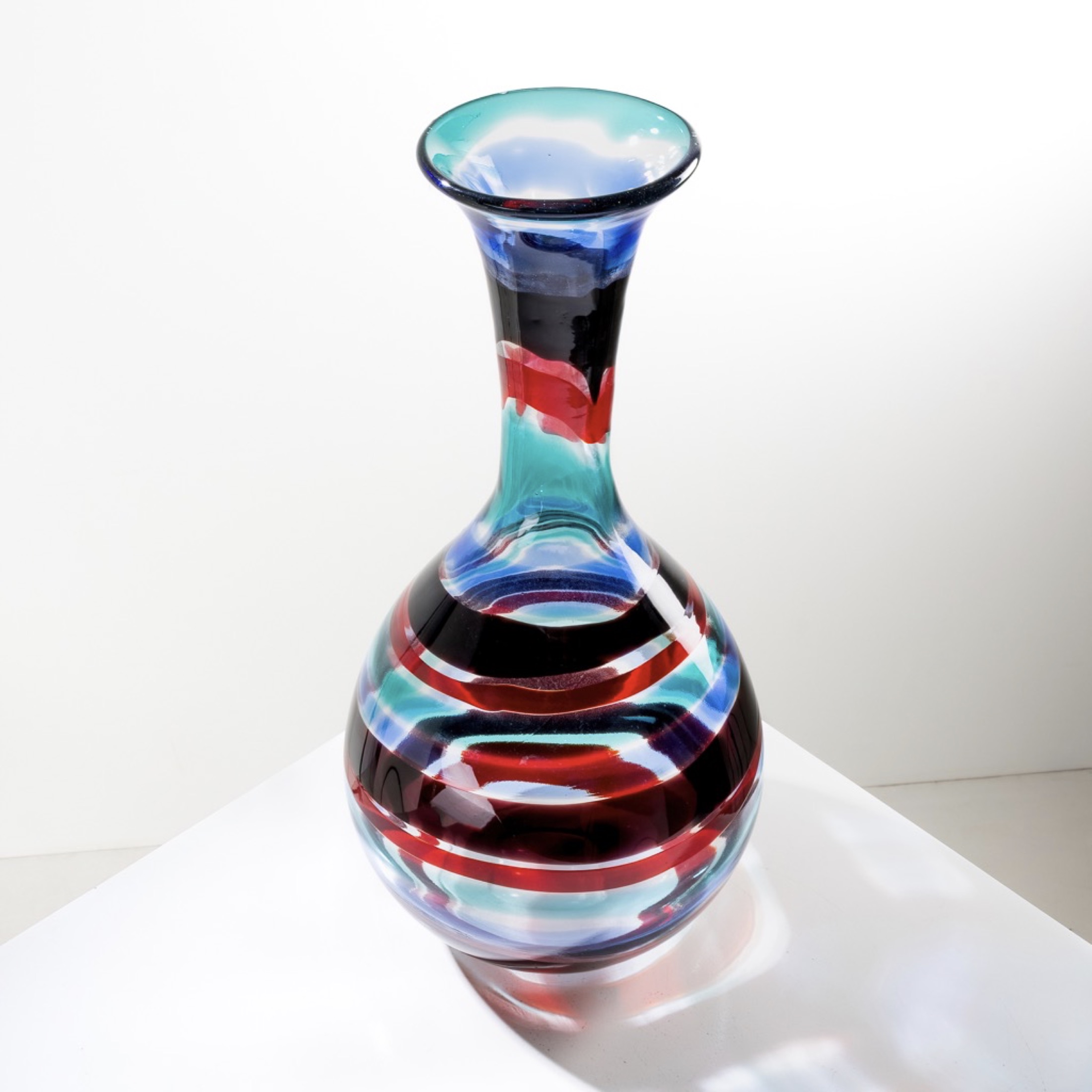 Vase A fasce di colore model 1522 Bianconi Venini - Img_007