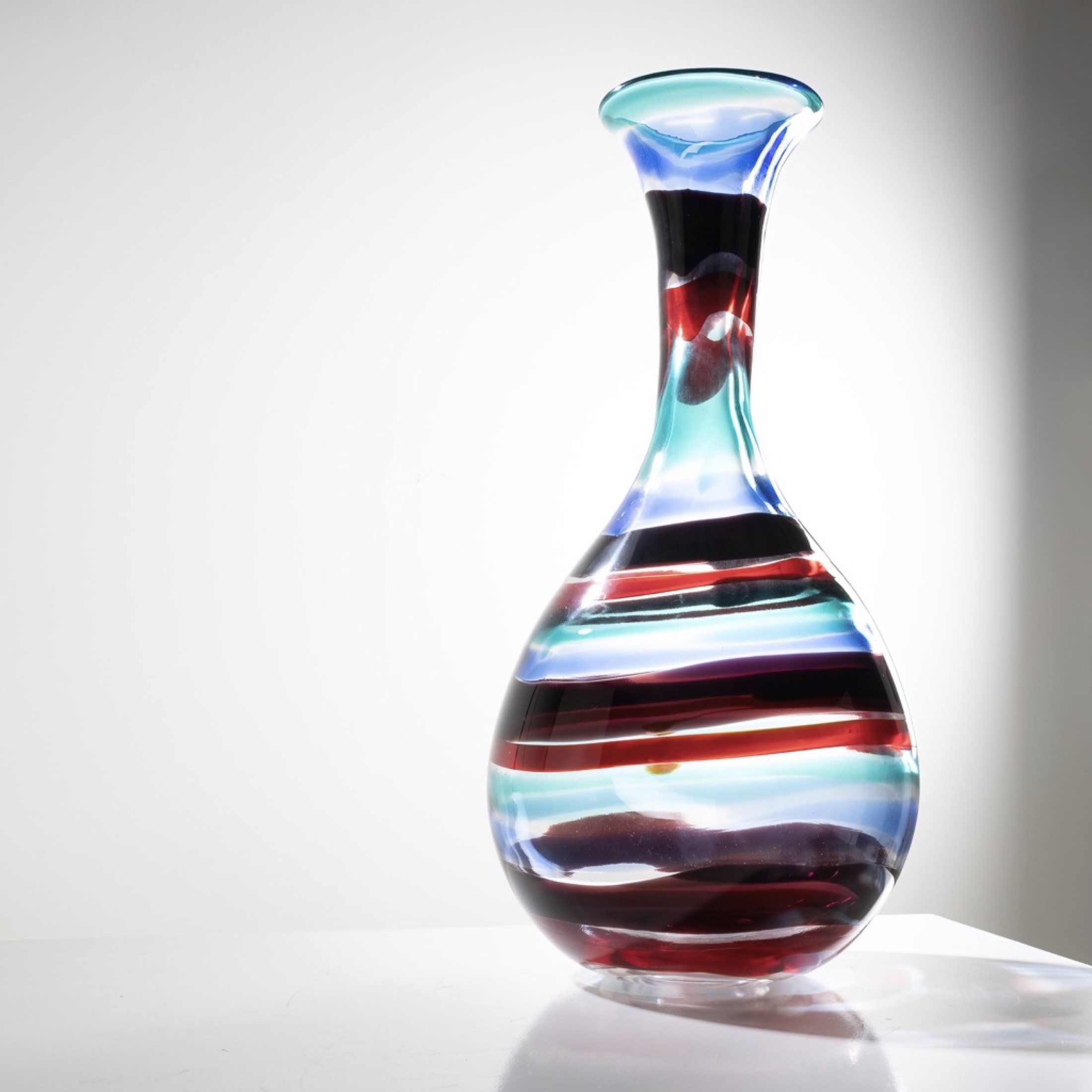 Vase A fasce di colore model 1522 Bianconi Venini - Img_008