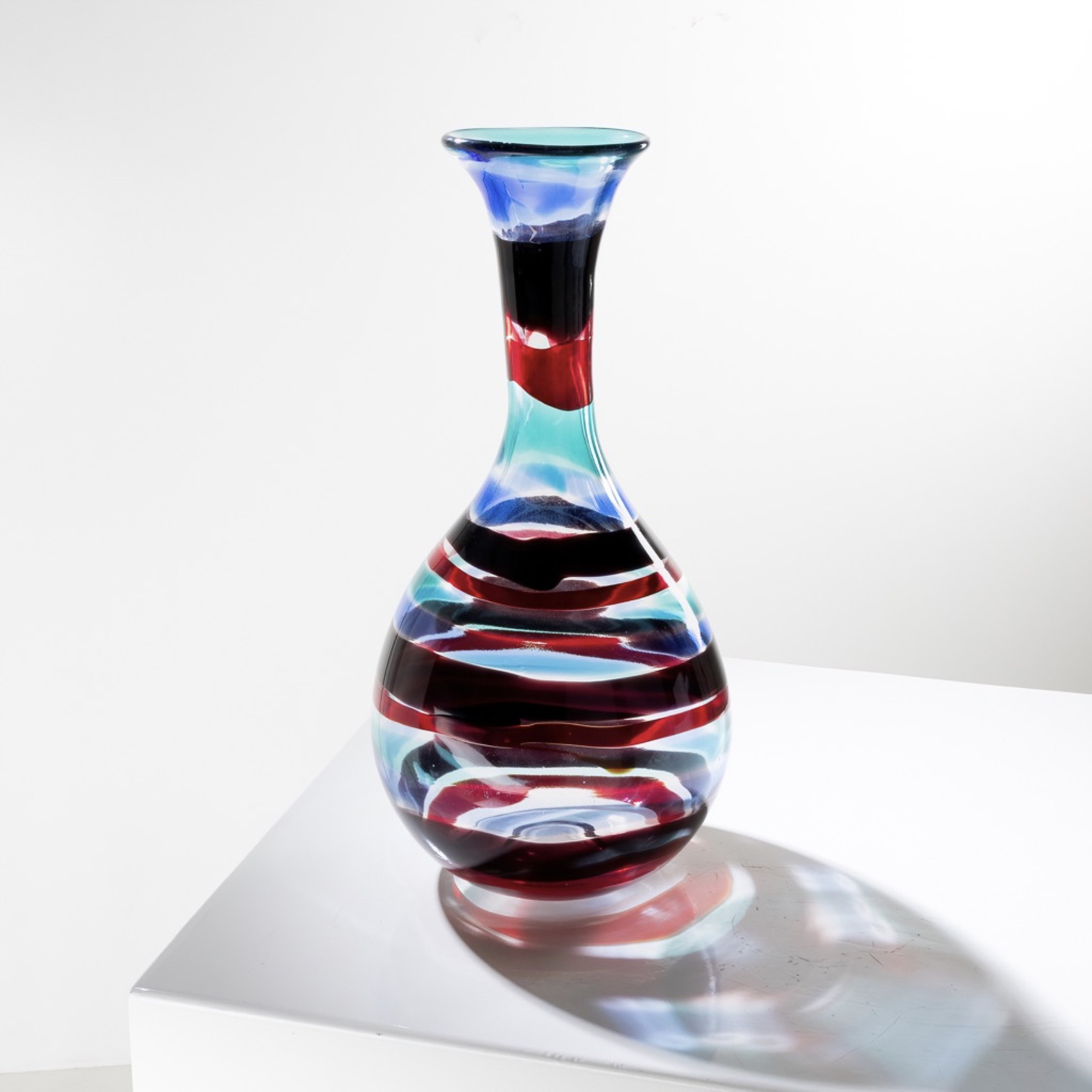 Vase A fasce di colore model 1522 Bianconi Venini - Img_010