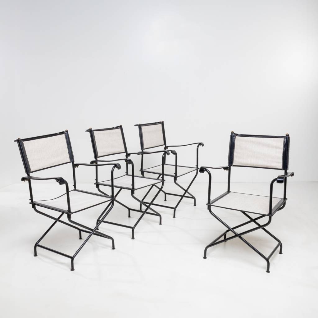 armchairs by Jacques Adnet Canvas and leather IMG_001